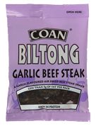 <garlic beef biltong>