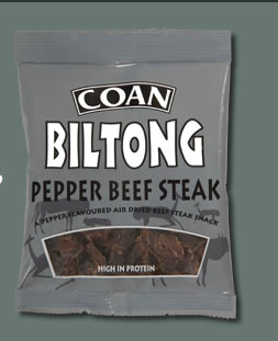 pepper beef biltong